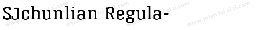 SJchunlian Regula字体转换